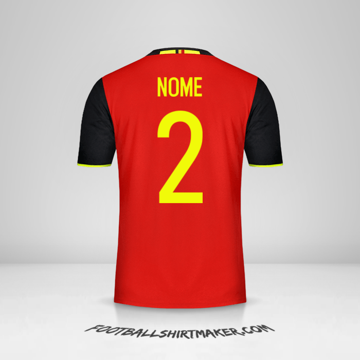 Camisa Bélgica 2016 -  nome - 2