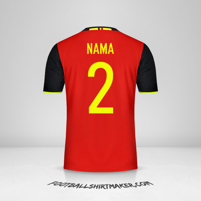 Jersey Belgia 2016 -  nama - 2