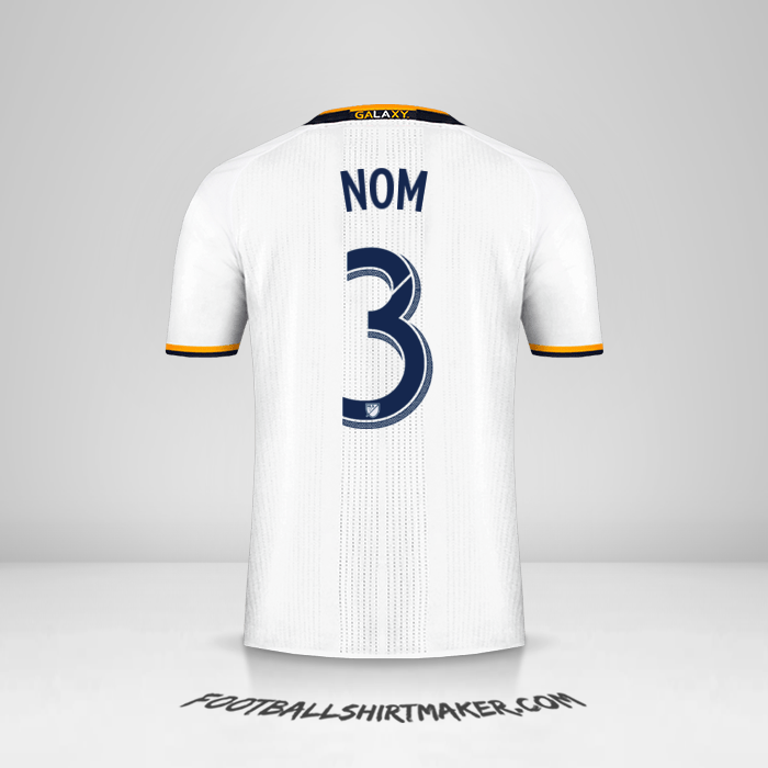 Maillot LA Galaxy 2016/2017 -  nom - 3
