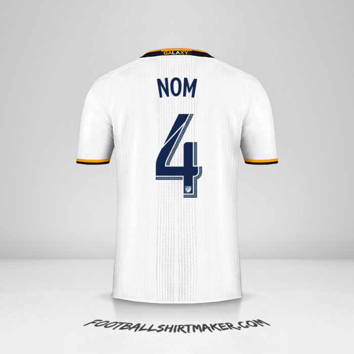 Maillot LA Galaxy 2016/2017 -  nom - 4