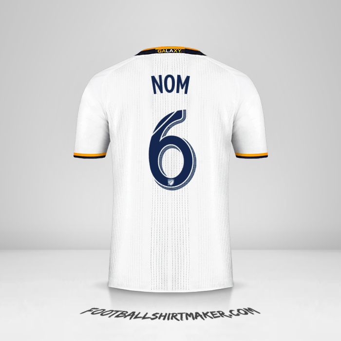Maillot LA Galaxy 2016/2017 -  nom - 6