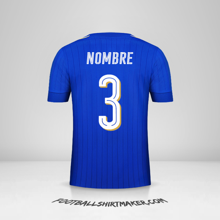 Jersey Italia 2016 -  nombre - 3