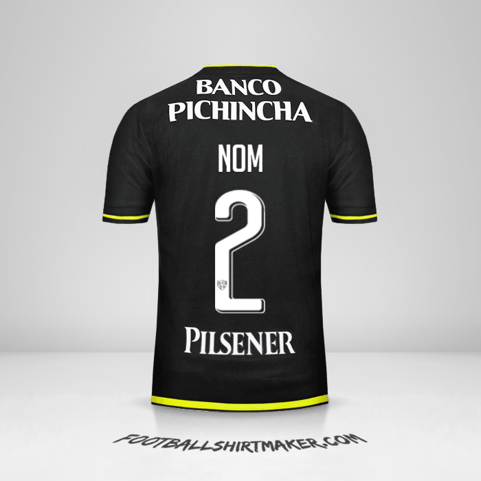 Maillot Barcelona SC 2016 Extérieur -  nom - 2