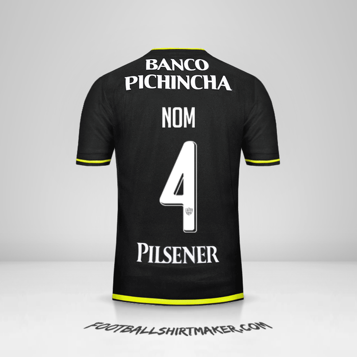 Maillot Barcelona SC 2016 Extérieur -  nom - 4