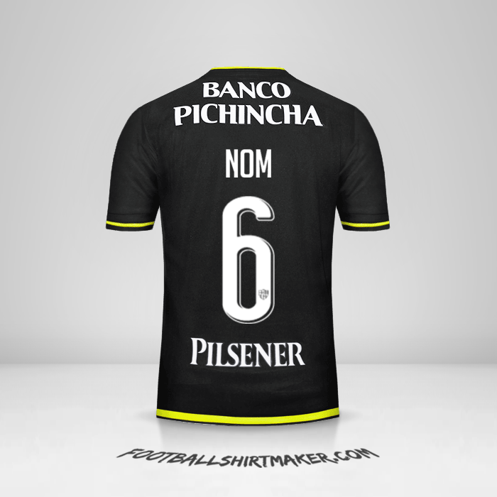 Maillot Barcelona SC 2016 Extérieur -  nom - 6