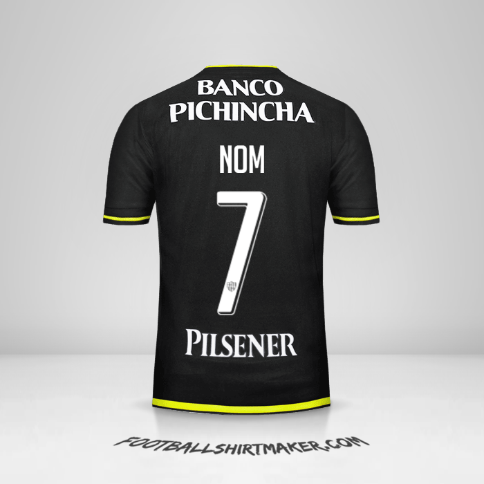 Maillot Barcelona SC 2016 Extérieur -  nom - 7