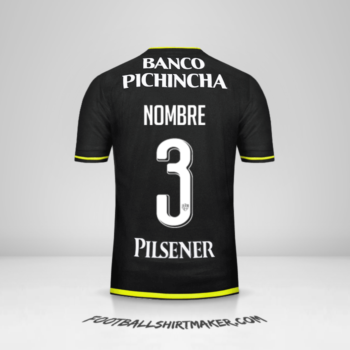 Jersey Barcelona SC 2016 Visita -  nombre - 3