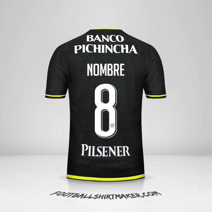 Camiseta Barcelona SC 2016 Visita -  nombre - 8