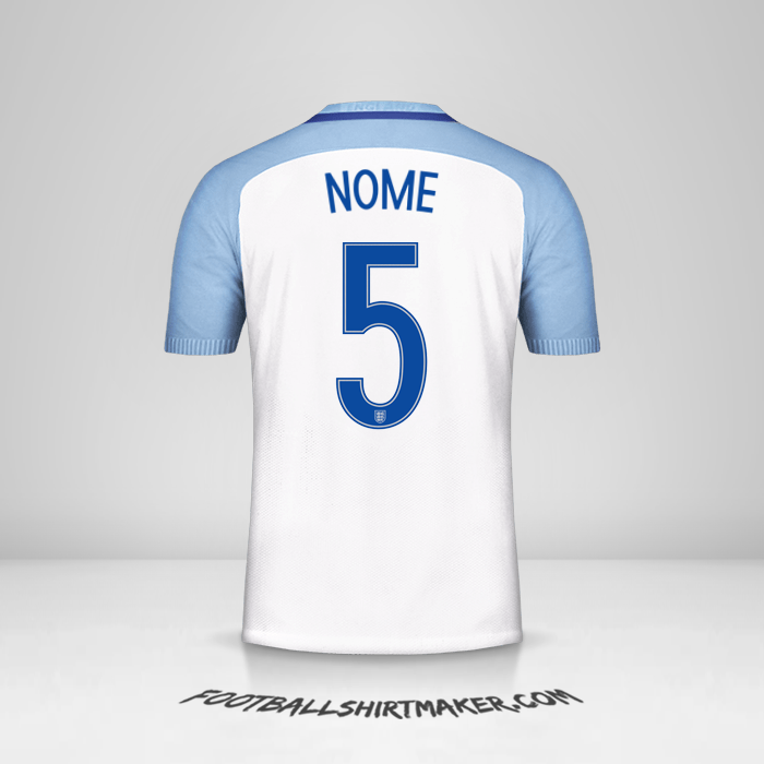 Maglia Inghilterra 2016/17 -  nome - 5