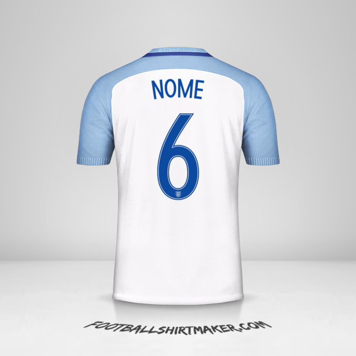 Maglia Inghilterra 2016/17 -  nome - 6