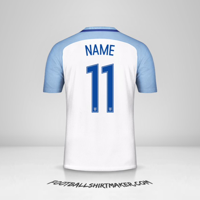 Shirt England 2016/17 -  name - 11