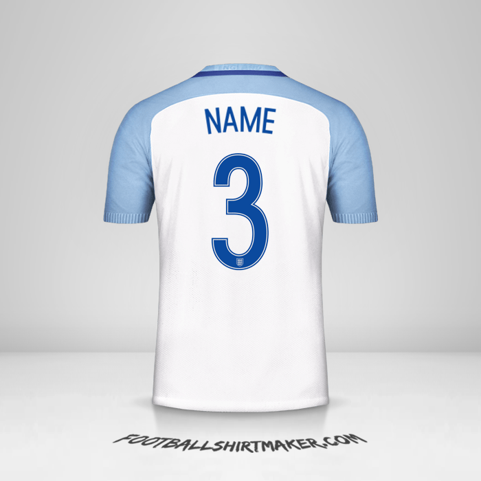 Jersey England 2016/17 -  name - 3