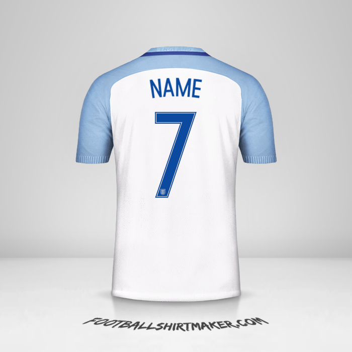 Jersey England 2016/17 -  name - 7