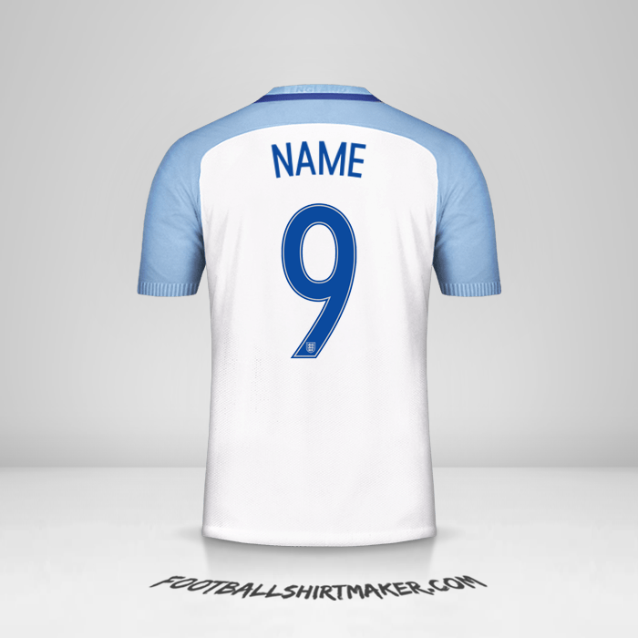 Jersey England 2016/17 -  name - 9