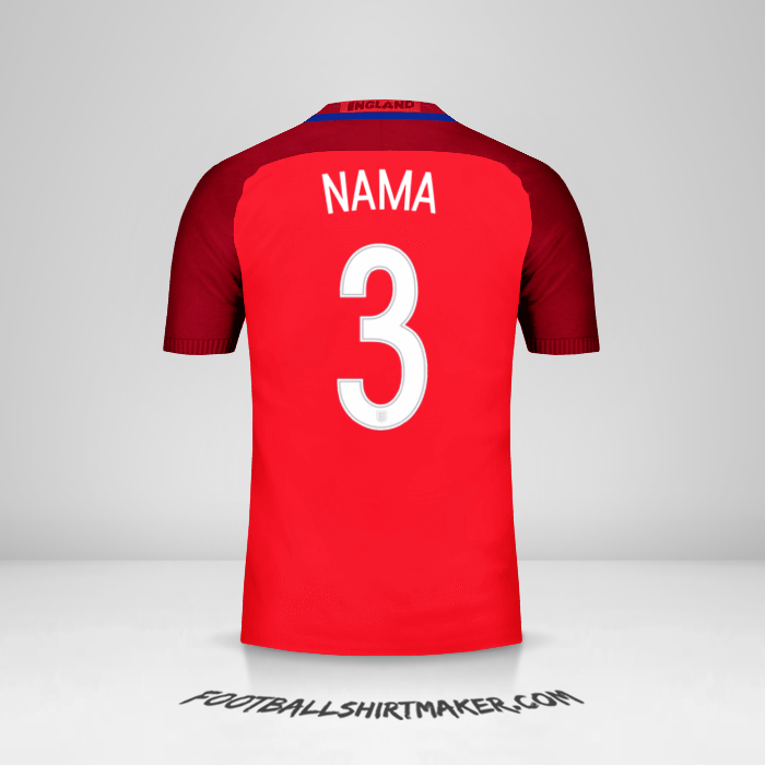 Jersey Inggris 2016 Alternatif -  nama - 3
