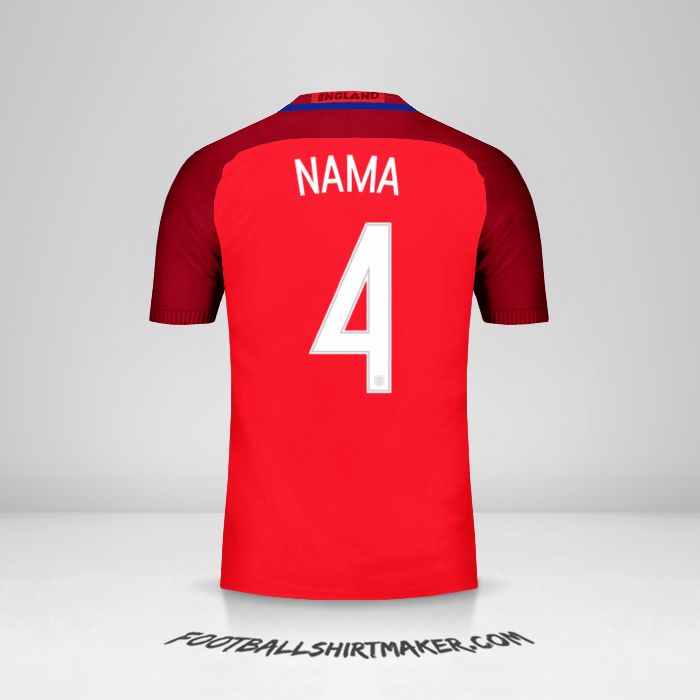 Jersey Inggris 2016 Alternatif -  nama - 4