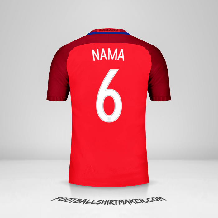 Jersey Inggris 2016 Alternatif -  nama - 6