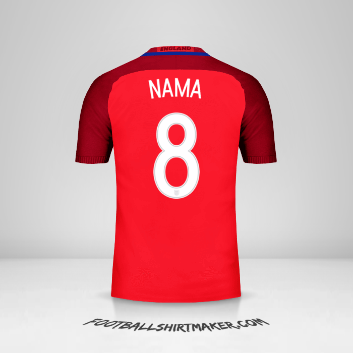 Jersey Inggris 2016 Alternatif -  nama - 8