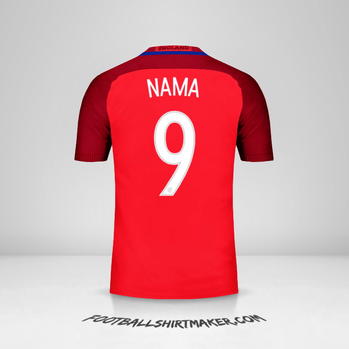 Jersey Inggris 2016 Alternatif -  nama - 9