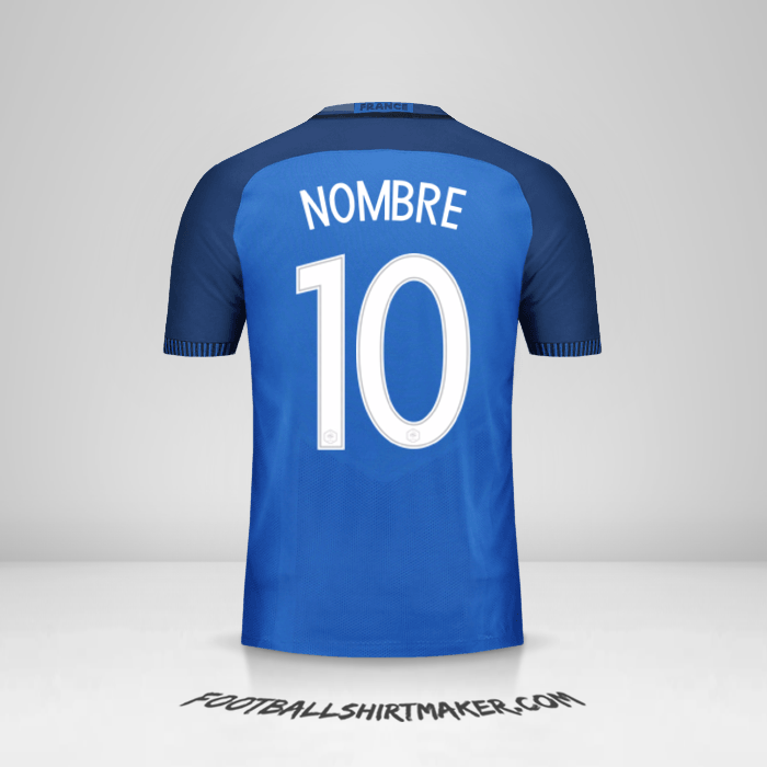 Camiseta Francia 2016 -  nombre - 10