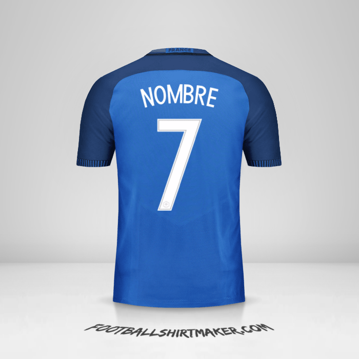Camiseta Francia 2016 -  nombre - 7