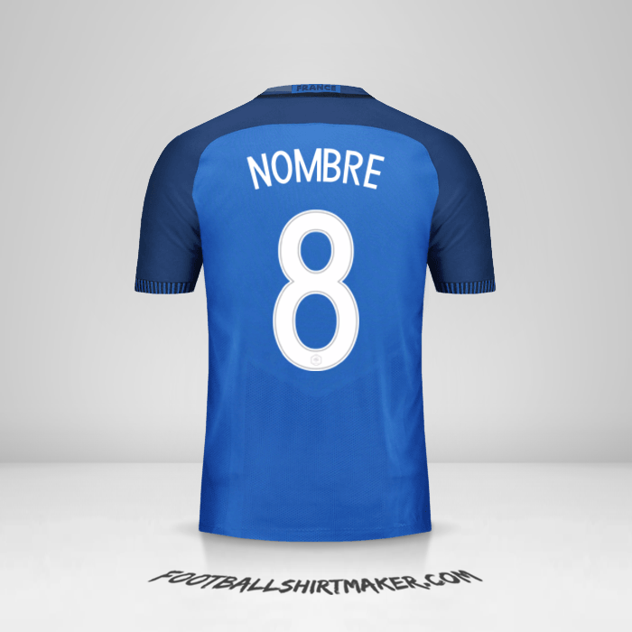 Jersey Francia 2016 -  nombre - 8