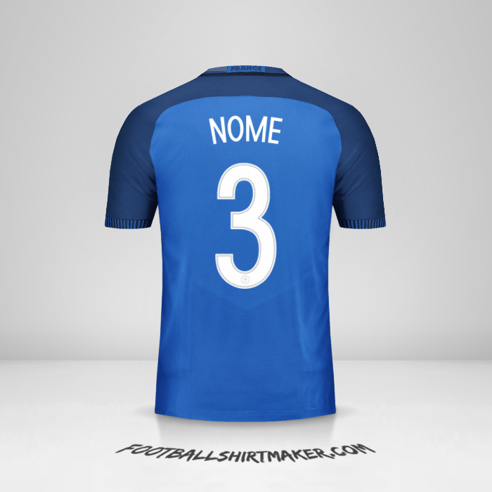 Camisa França 2016 -  nome - 3