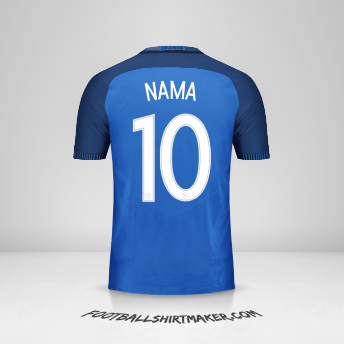 Jersey Prancis 2016 -  nama - 10