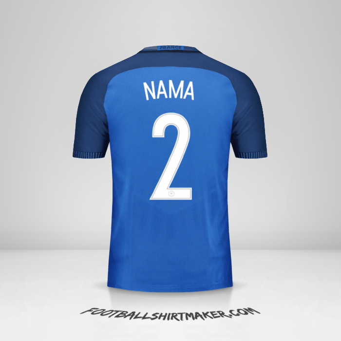 Jersey Prancis 2016 -  nama - 2