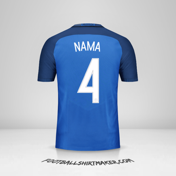 Jersey Prancis 2016 -  nama - 4