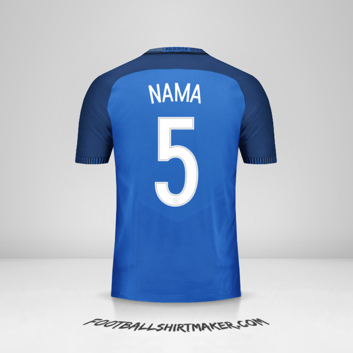 Jersey Prancis 2016 -  nama - 5