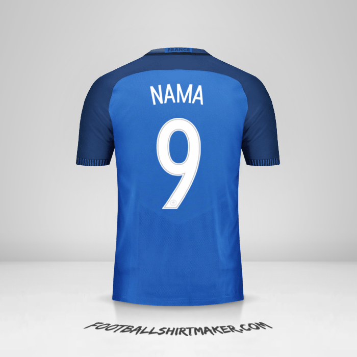 Jersey Prancis 2016 -  nama - 9