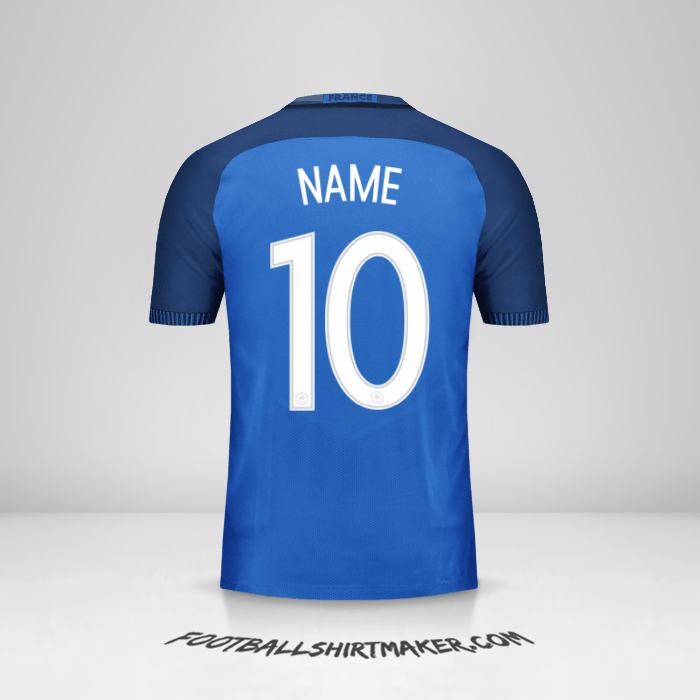Shirt France 2016 -  name - 10