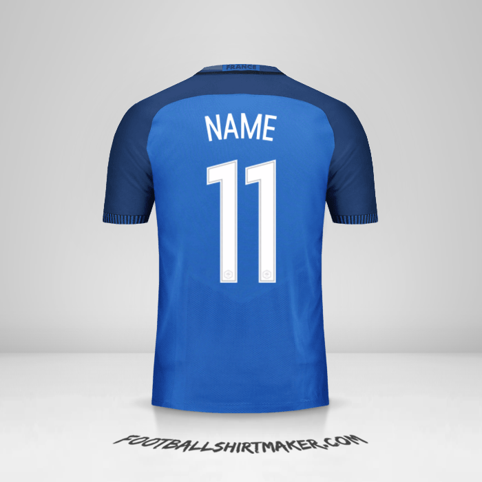 Shirt France 2016 -  name - 11