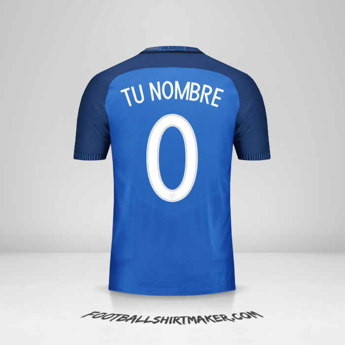 Jersey Francia 2016 -  tu nombre - 0
