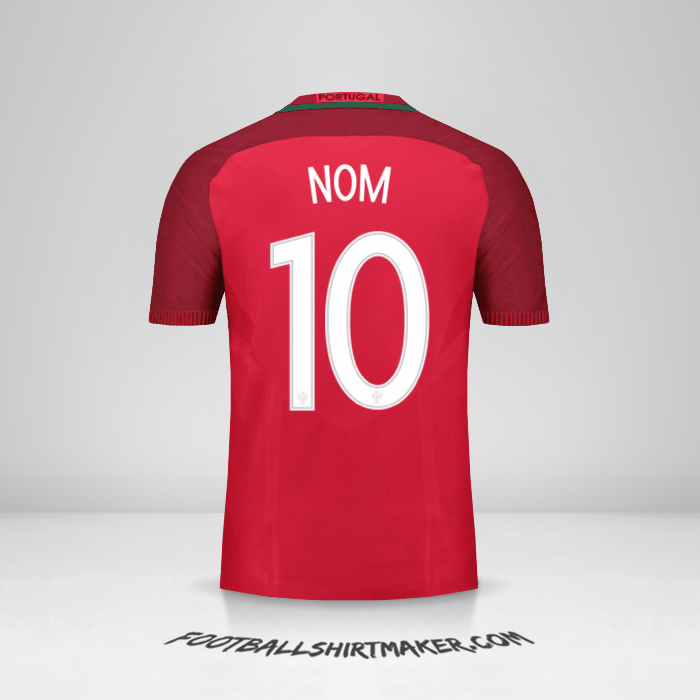 Maillot Portugal 2016 -  nom - 10