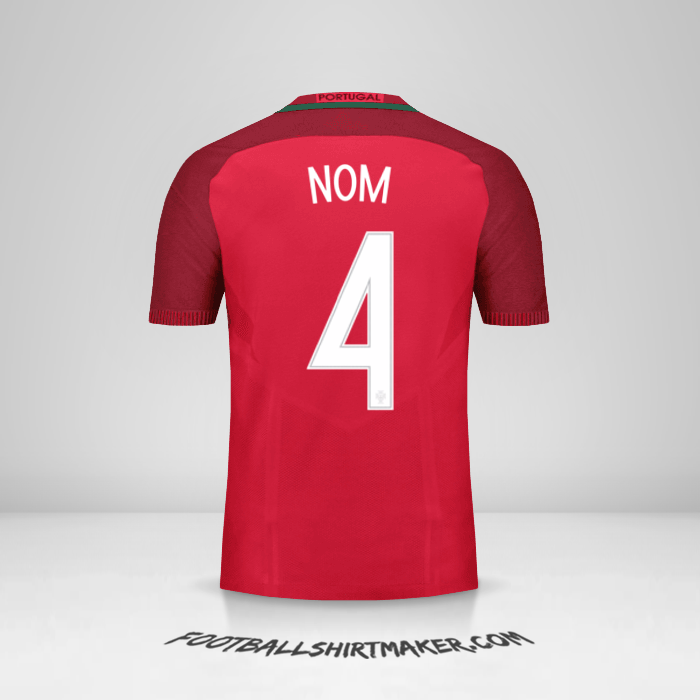 Maillot Portugal 2016 -  nom - 4