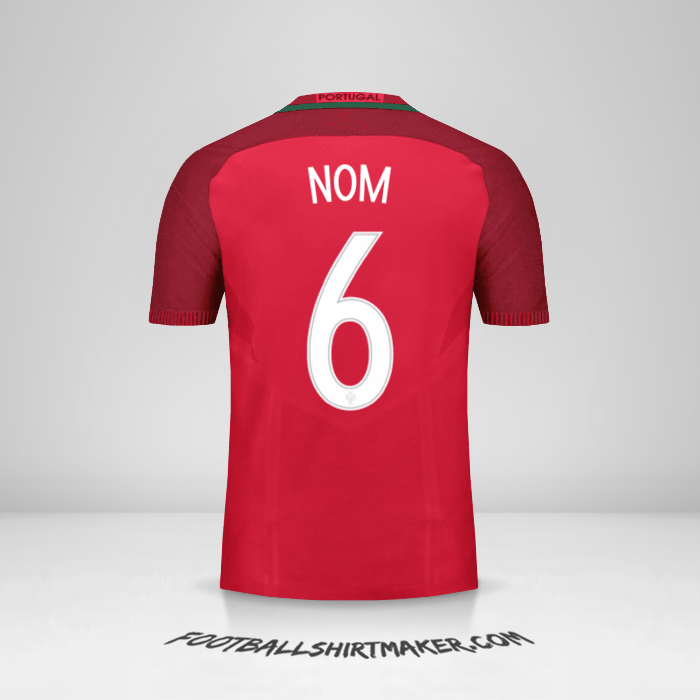 Maillot Portugal 2016 -  nom - 6
