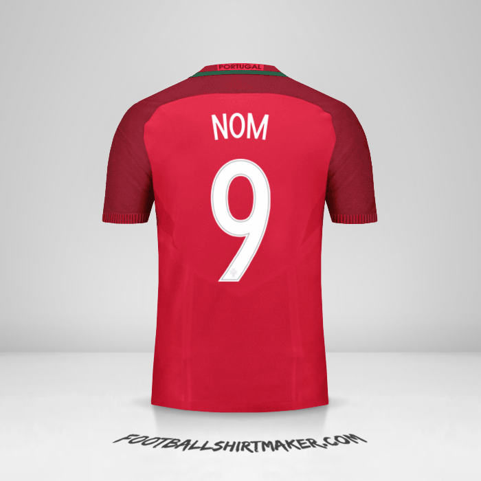 Maillot Portugal 2016 -  nom - 9