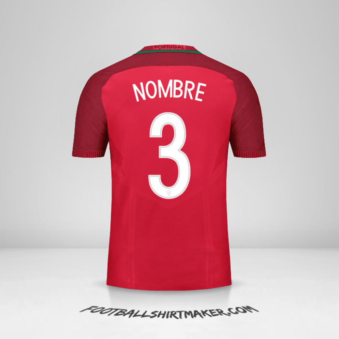 Jersey Portugal 2016 -  nombre - 3