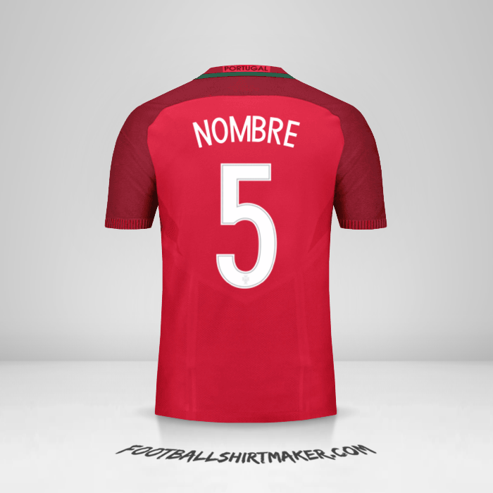 Jersey Portugal 2016 -  nombre - 5