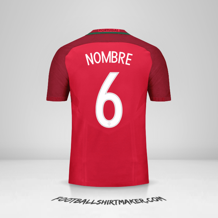 Camiseta Portugal 2016 -  nombre - 6
