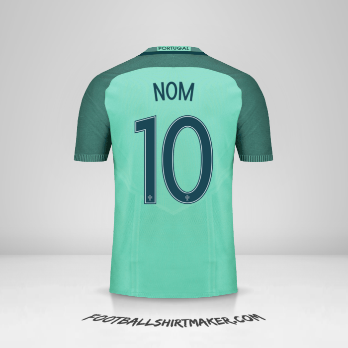 Maillot Portugal 2016 Extérieur -  nom - 10