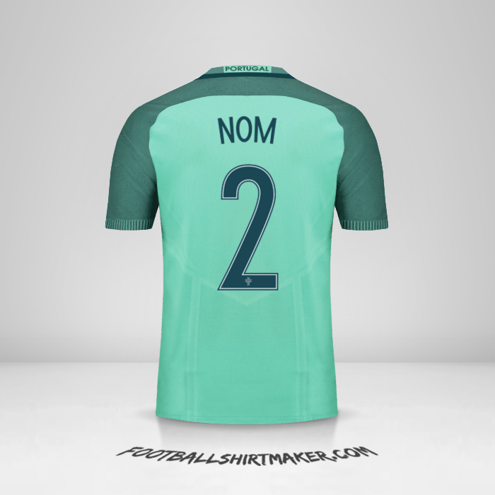 Maillot Portugal 2016 Extérieur -  nom - 2
