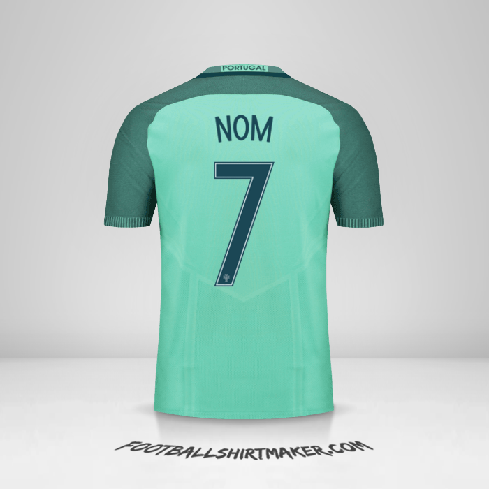 Maillot Portugal 2016 Extérieur -  nom - 7