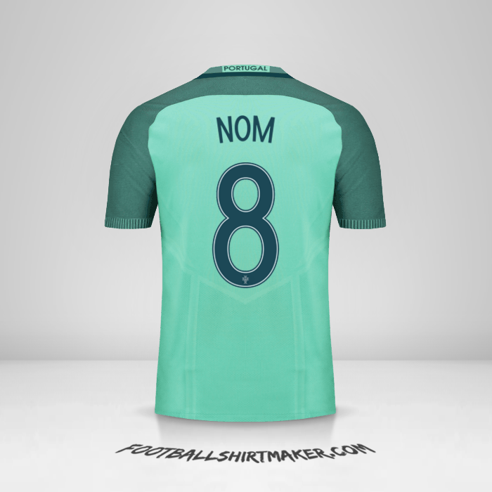 Maillot Portugal 2016 Extérieur -  nom - 8