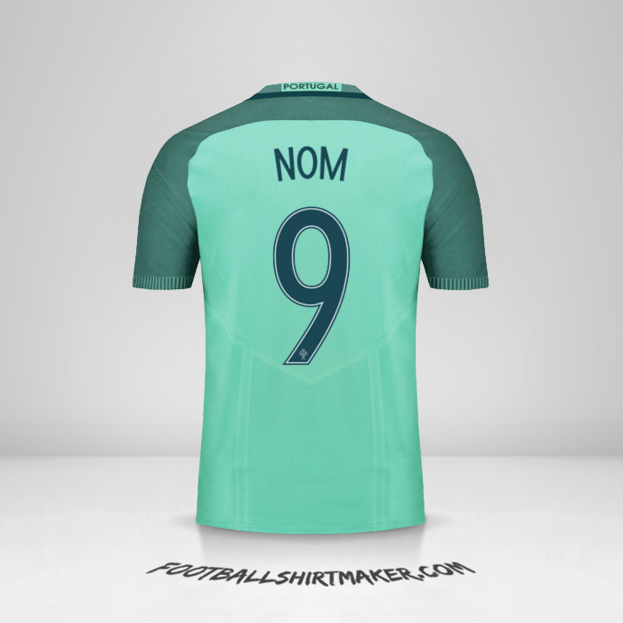Maillot Portugal 2016 Extérieur -  nom - 9