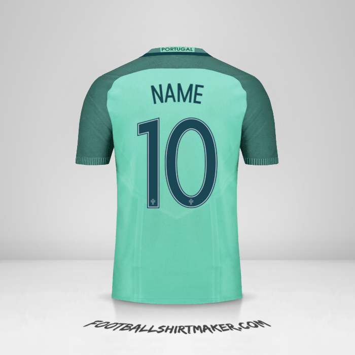 Shirt Portugal 2016 Away -  name - 10