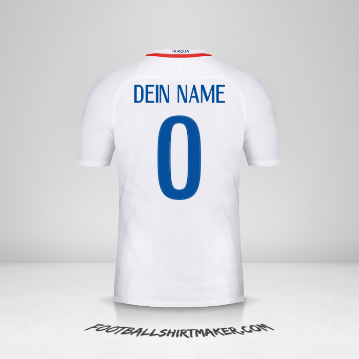Trikot Chile 2016 II -  dein name - 0
