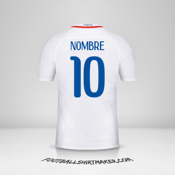 Jersey Chile 2016 Visita -  nombre - 10
